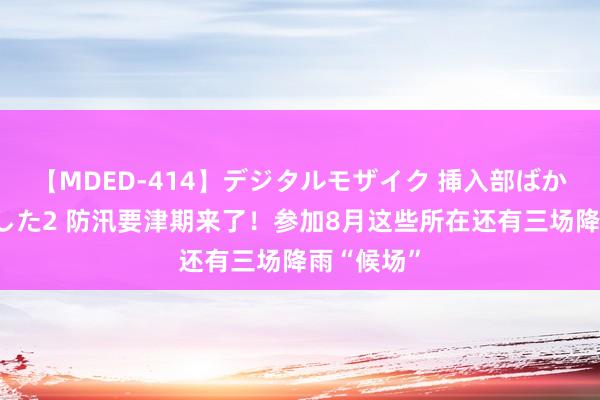 【MDED-414】デジタルモザイク 挿入部ばかり集めました2 防汛要津期来了！参加8月这些所在还有三场降雨“候场”