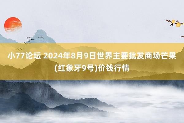 小77论坛 2024年8月9日世界主要批发商场芒果(红象牙9号)价钱行情