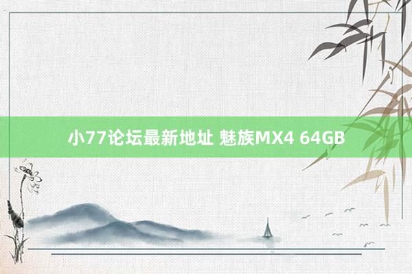 小77论坛最新地址 魅族MX4 64GB