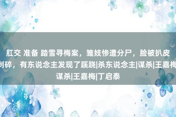 肛交 准备 踏雪寻梅案，雏妓惨遭分尸，脸被扒皮，肉被剁碎，有东说念主发现了蹊跷|杀东说念主|谋杀|王嘉梅|丁启泰